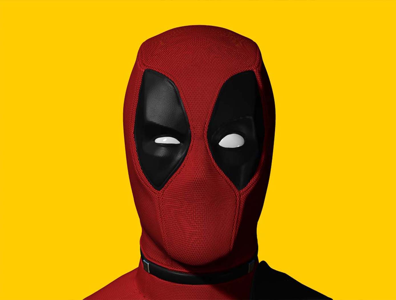 Busto de Deadpool modelado en 3D