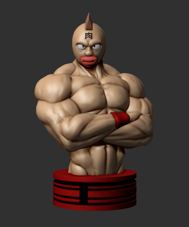 Figura de Musculman modelada en 3D