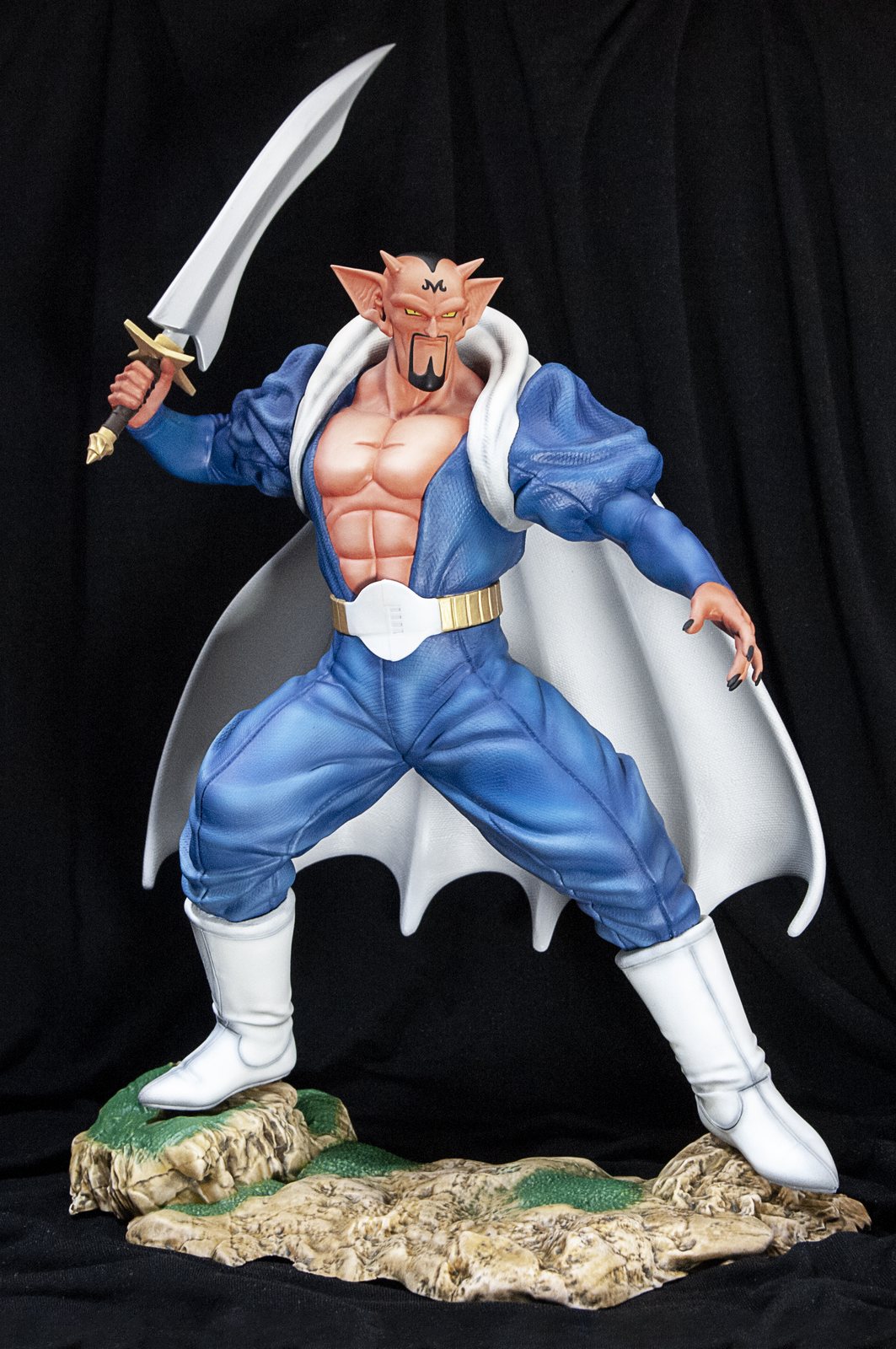 Figura de elfo guerrero impresa en 3D y pintada a mano por N-Gon3D