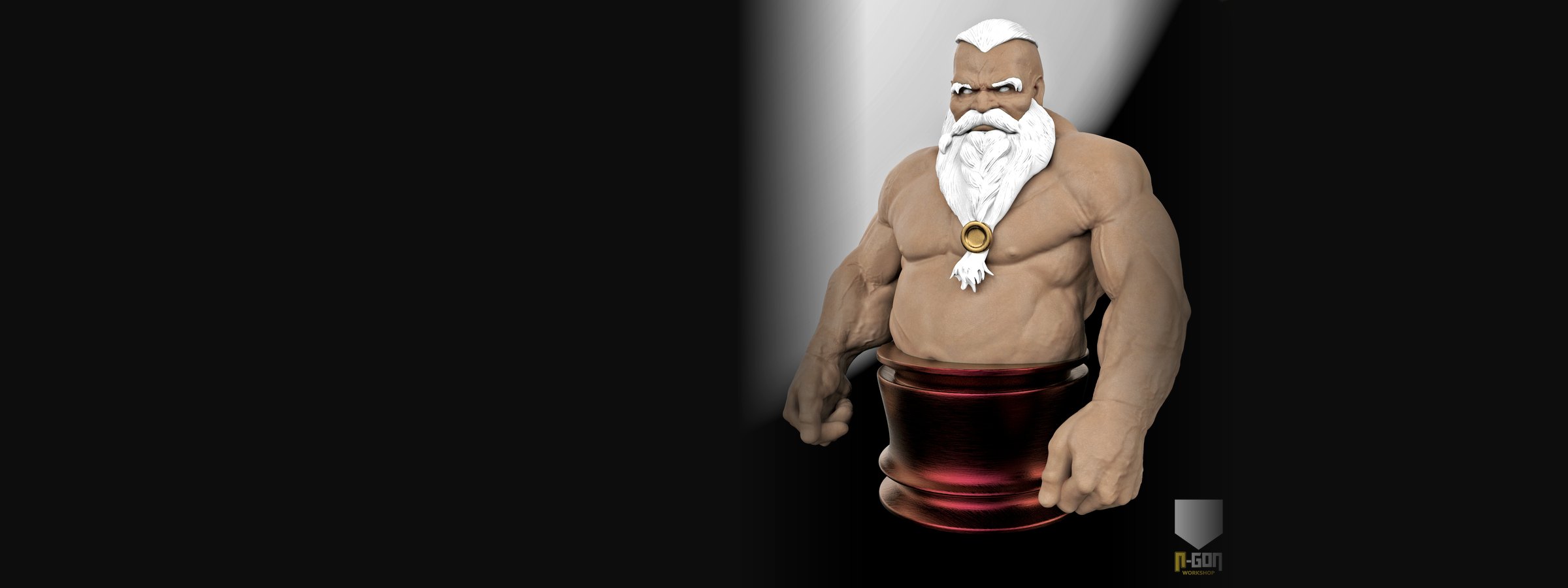 Modelado 3D de un personaje estilizado esculpido en ZBrush, N-Gon3D Badalona