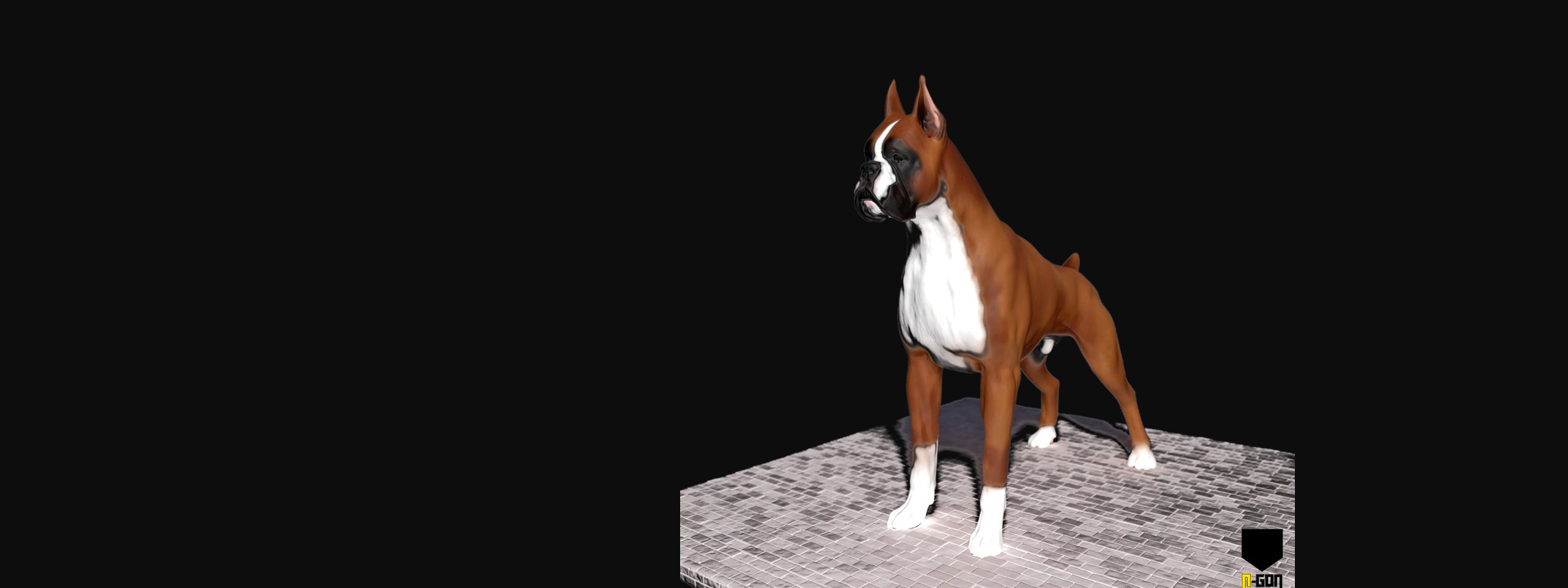 Perro modelado en 3D a partir de fotos, N-Gon3D La Roca del Valles
