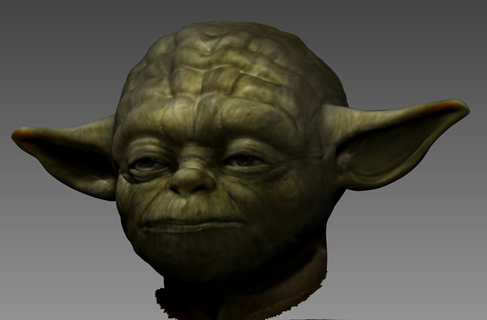 Retrato de personaje clasico modelado en 3D