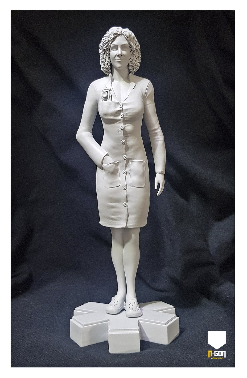 Retrato impreso en 3D a partir de una fotografia del cliente
